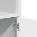 vidaXL fehér szerelt fa kerekes szekrény 55 x 40 x 91 cm