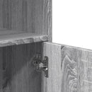 vidaXL szürke sonoma színű szerelt fa kerekes szekrény 55 x 40 x 91 cm