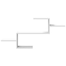 vidaXL fehér szerelt fa fali polc 104 x 15 x 49 cm