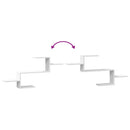 vidaXL fehér szerelt fa fali polc 104 x 15 x 49 cm