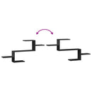 vidaXL fekete szerelt fa fali polc 104 x 15 x 49 cm