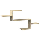 vidaXL sonoma tölgy színű szerelt fa fali polc 104 x 15 x 49 cm