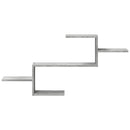 vidaXL betonszürke szerelt fa fali polc 104 x 15 x 49 cm