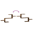 vidaXL füstös tölgy színű szerelt fa fali polc 104 x 15 x 49 cm