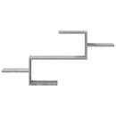 vidaXL szürke sonoma színű szerelt fa fali polc 104 x 15 x 49 cm