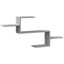 vidaXL szürke sonoma színű szerelt fa fali polc 104 x 15 x 49 cm