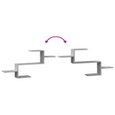 vidaXL szürke sonoma színű szerelt fa fali polc 104 x 15 x 49 cm