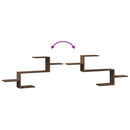 vidaXL barna tölgy színű szerelt fa fali polc 104 x 15 x 49 cm