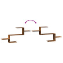 vidaXL antik fa színű szerelt fa fali polc 104 x 15 x 49 cm