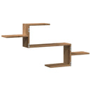 vidaXL kézműves tölgy színű szerelt fa fali polc 104 x 15 x 49 cm