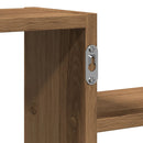 vidaXL kézműves tölgy színű szerelt fa fali polc 104 x 15 x 49 cm