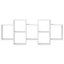 vidaXL fehér szerelt fa fali polc 159 x 18 x 65 cm