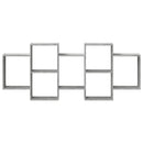 vidaXL betonszürke szerelt fa fali polc 159 x 18 x 65 cm