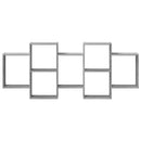 vidaXL szürke sonoma színű szerelt fa fali polc 159 x 18 x 65 cm