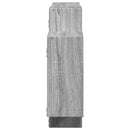 vidaXL szürke sonoma színű szerelt fa fali polc 159 x 18 x 65 cm