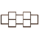 vidaXL barna tölgy színű szerelt fa fali polc 159 x 18 x 65 cm