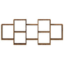 vidaXL antik fa színű szerelt fa fali polc 159 x 18 x 65 cm