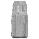 vidaXL szürke sonoma színű szerelt fa fali polc 129 x 18 x 42 cm