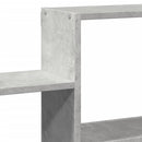 vidaXL betonszürke szerelt fa fali polc 96 x 18 x 60 cm
