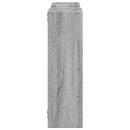 vidaXL szürke sonoma színű szerelt fa fali polc 96 x 18 x 60 cm