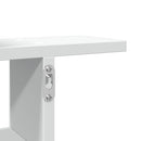 vidaXL 2 db fehér szerelt fa fali polc 38 x 12 x 38 cm