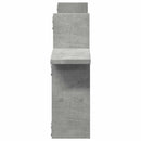 vidaXL 2 db betonszürke szerelt fa fali polc 38 x 12 x 38 cm