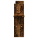vidaXL 2 db füstös tölgy színű szerelt fa fali polc 38 x 12 x 38 cm