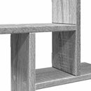 vidaXL 2 db szürke sonoma színű szerelt fa fali polc 38 x 12 x 38 cm