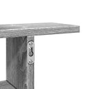 vidaXL 2 db szürke sonoma színű szerelt fa fali polc 38 x 12 x 38 cm