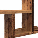 vidaXL 2 db antik fa színű szerelt fa fali polc 38 x 12 x 38 cm