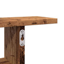 vidaXL 2 db antik fa színű szerelt fa fali polc 38 x 12 x 38 cm