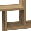 vidaXL 2 db kézműves tölgy színű szerelt fa fali polc 38 x 12 x 38 cm
