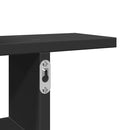 vidaXL 2 db fekete szerelt fa fali polc 50 x 12 x 50 cm