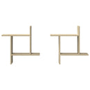 vidaXL 2 db sonoma tölgy színű szerelt fa fali polc 50 x 12 x 50 cm