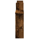 vidaXL 2 db füstös tölgy színű szerelt fa fali polc 50 x 12 x 50 cm