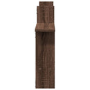 vidaXL 2 db barna tölgyszínű szerelt fa fali polc 50 x 12 x 50 cm