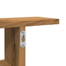 vidaXL 2 db kézműves tölgy színű szerelt fa fali polc 50 x 12 x 50 cm