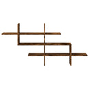 vidaXL füstös tölgy színű szerelt fa fali polc 124,5 x 18 x 60,5 cm