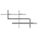 vidaXL szürke sonoma színű szerelt fa fali polc 124,5 x 18 x 60,5 cm