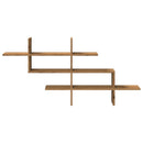 vidaXL kézműves tölgy színű szerelt fa fali polc 124,5 x 18 x 60,5 cm