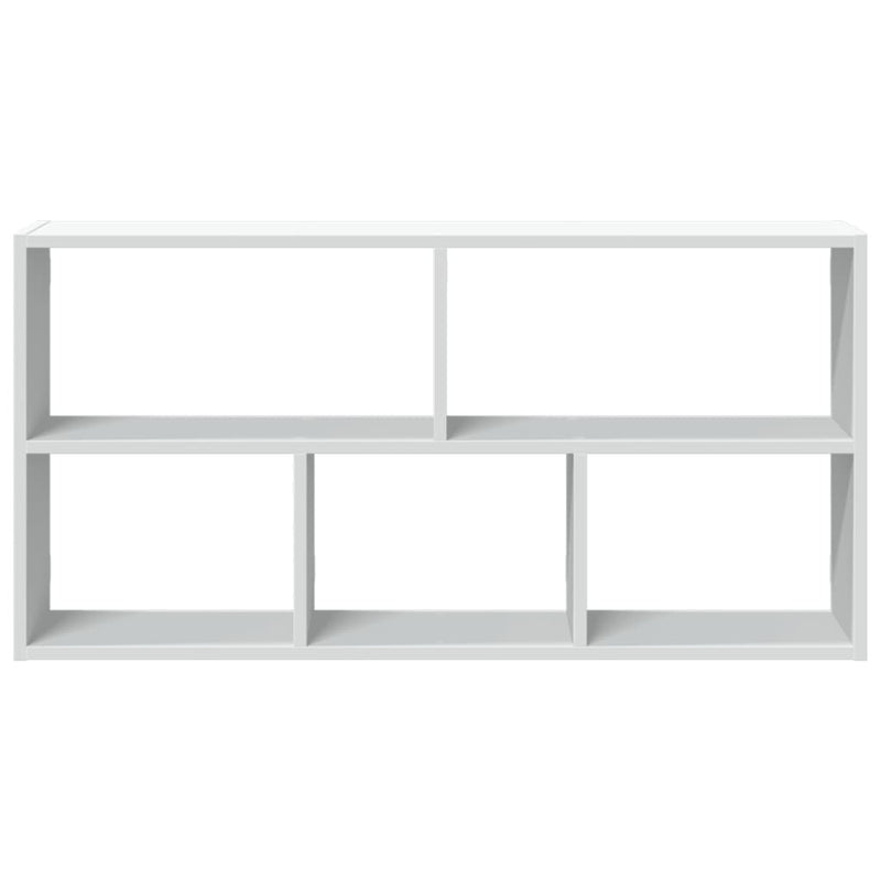 vidaXL fehér szerelt fa fali polc 100 x 25 x 50 cm