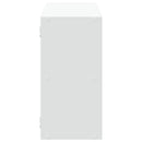 vidaXL fehér szerelt fa fali polc 100 x 25 x 50 cm