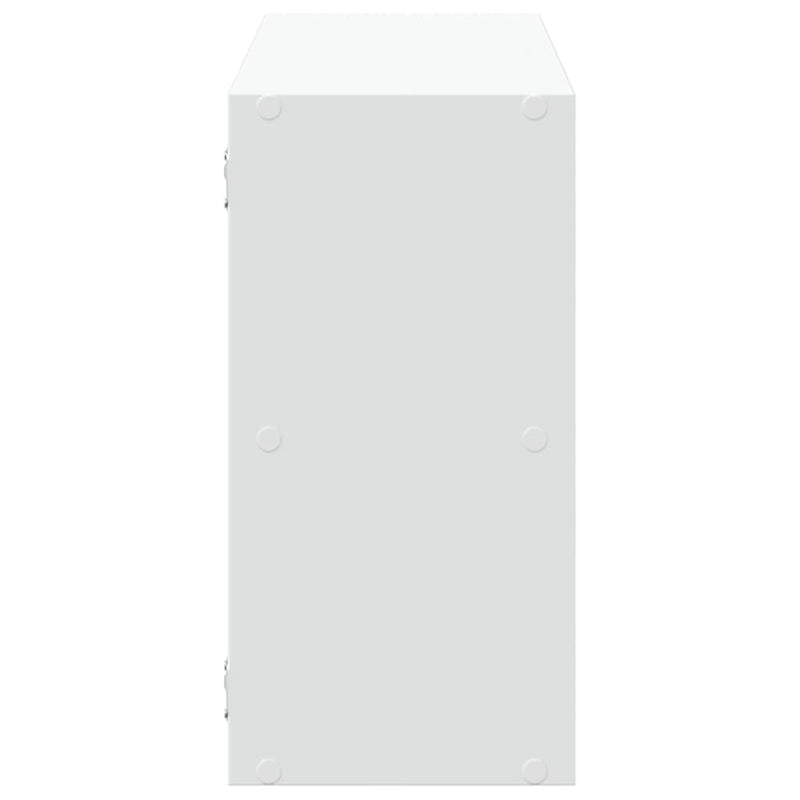 vidaXL fehér szerelt fa fali polc 100 x 25 x 50 cm