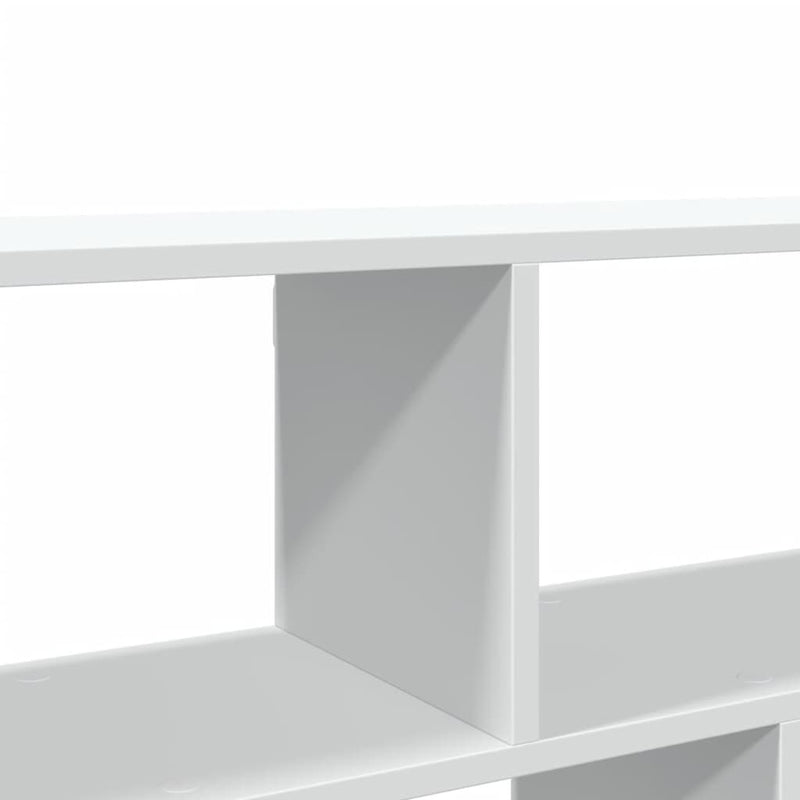 vidaXL fehér szerelt fa fali polc 100 x 25 x 50 cm