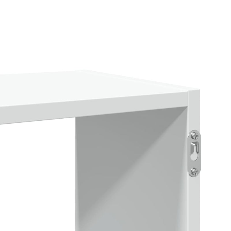 vidaXL fehér szerelt fa fali polc 100 x 25 x 50 cm