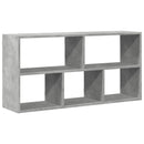 vidaXL betonszürke szerelt fa fali polc 100 x 25 x 50 cm