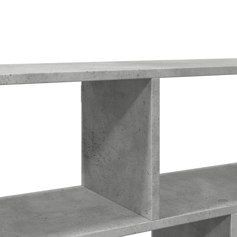 vidaXL betonszürke szerelt fa fali polc 100 x 25 x 50 cm