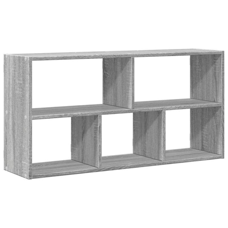 vidaXL szürke sonoma színű szerelt fa fali polc 100 x 25 x 50 cm