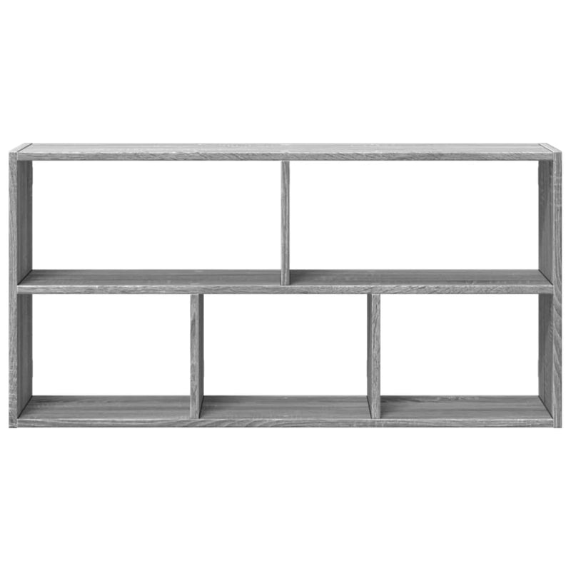 vidaXL szürke sonoma színű szerelt fa fali polc 100 x 25 x 50 cm