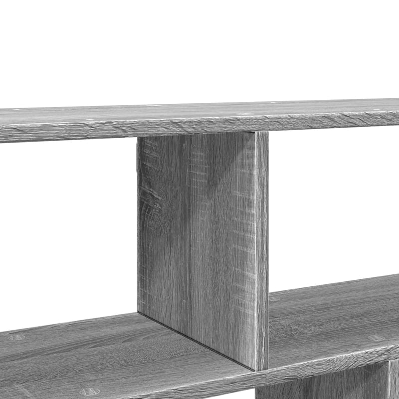vidaXL szürke sonoma színű szerelt fa fali polc 100 x 25 x 50 cm